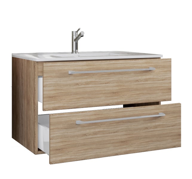 2-tlg. Waschplatz Waschtisch Badinos 2 Schublade