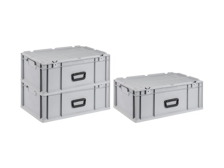 PROREGAL SuperSparSet 3 x Eurobox NextGen Portable HxBxT 23,5 x 40 x 60 cm 44 Liter Eurobehälter Transportbox Transportbehälter Stapelbehälter