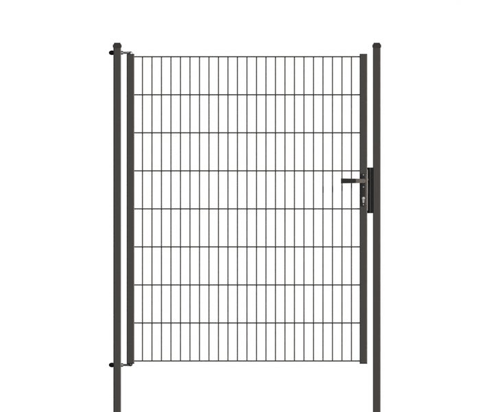 Metallzauntor mit Griff