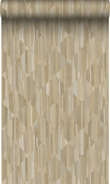 Origin Wallcoverings Tapete 3D Holzoptik Beige - 50 x 900 cm - 347866