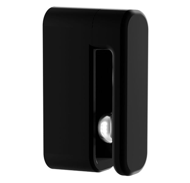 Schwarzer Seifenspender zur Wandmontage