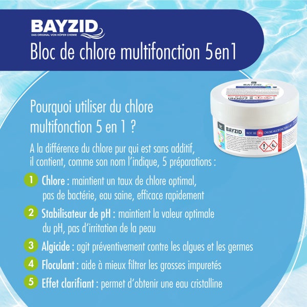 Bayzid Multifunktions Chlor Block 5 in 1 Packung