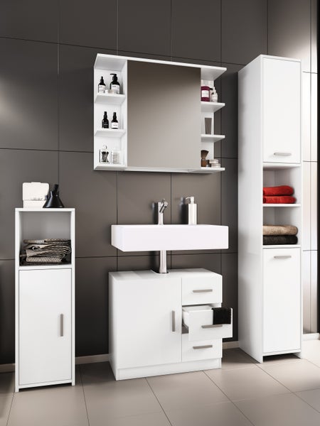 4-tlg. Komplettset Badmöbel Set Zalo ll