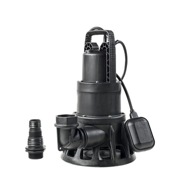 Schmutzwasserpumpe mit Schwimmerschalter und Schlauchanschluss