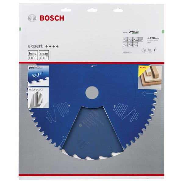 Bosch Logo Expert Wood Sägeblatt mit 420 Millimeter Durchmesser in Verpackung