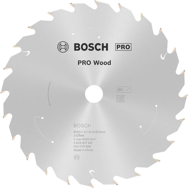 Bosch Pro Wood Kreissägeblatt, Durchmesser 165 Millimeter