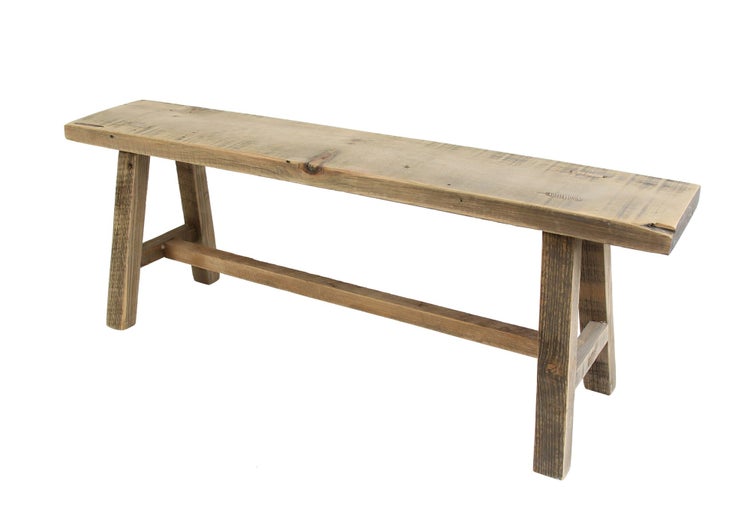 FRANK FLECHTWAREN | Holzbänkchen Used-Look, HOLZ, 78 x 15 x 28 cm