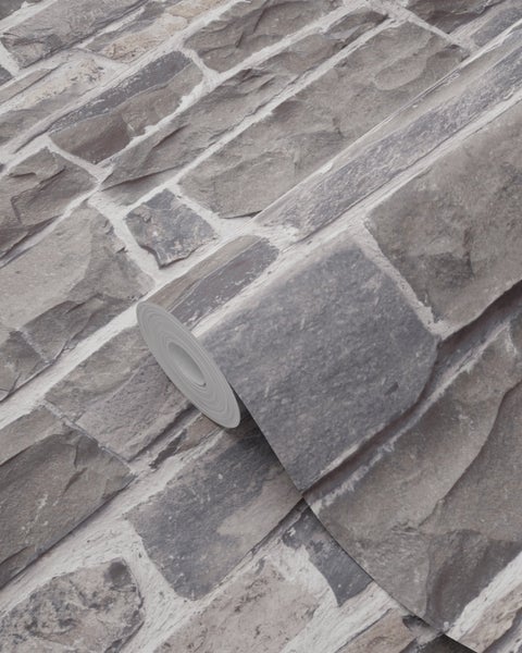 Tapetenrolle mit Steinmuster