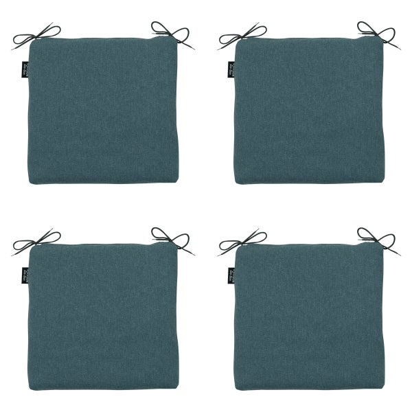 Sitzkissen Sea Blue Canvas Eco+ - Ca. 40x40 cm - 4er-Set