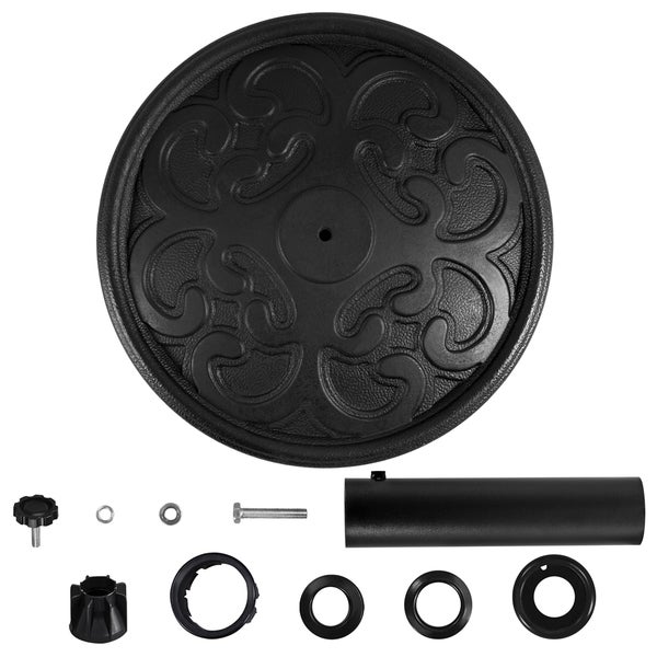 Schirmständer mit Zubehör zur Montage