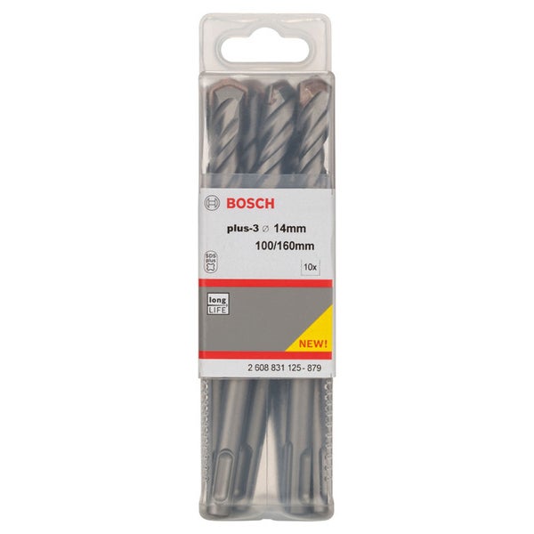 Bosch plus-3 14 mm Hammerbohrer Set, 10-teilig