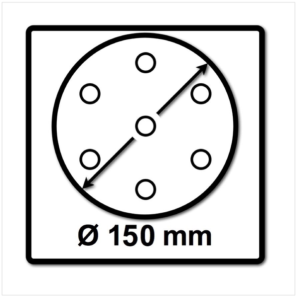 Festool STF D150/16 Schleifscheiben 150 mm Granat P180 GR / 100 Stück ( 496981 )