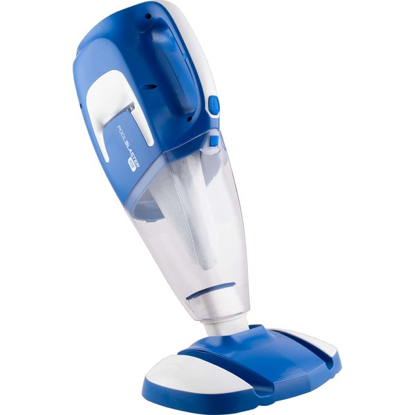 Akkubetriebener Poolsauger Pool Blaster 200E mit transparentem Filterbehälter für die manuelle Reinigung von Pools.