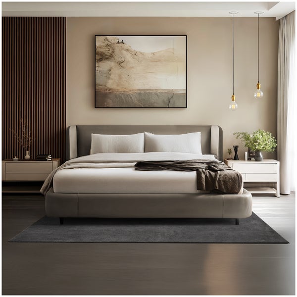 Kurzflorteppich tectake rutschfeste Unterseite verschiedene Größen und Farben 140 x 200 cm