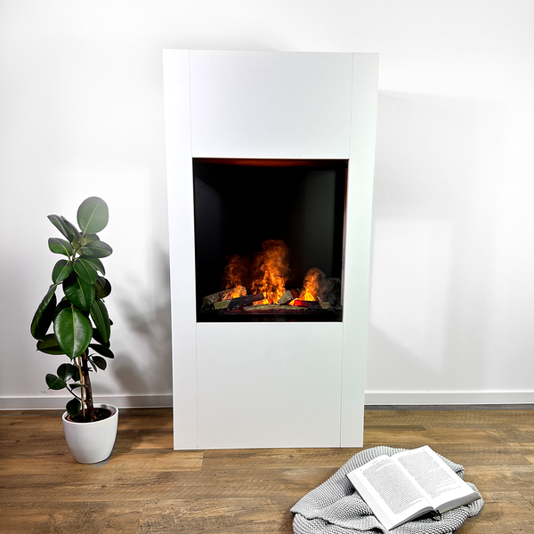 GLOW FIRE Elektrokamin 'Böll'| Wasserdampf Kamin mit OMC 600 | HxBxT: 145x74x44 cm