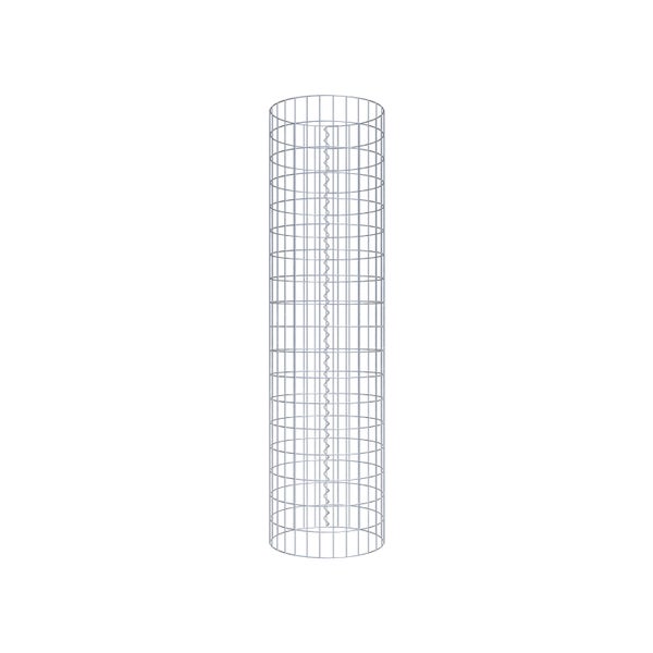 Gabionensäule Durchmesser 47 cm, MW 5 x 10 cm rund - Höhe: 1,80 m