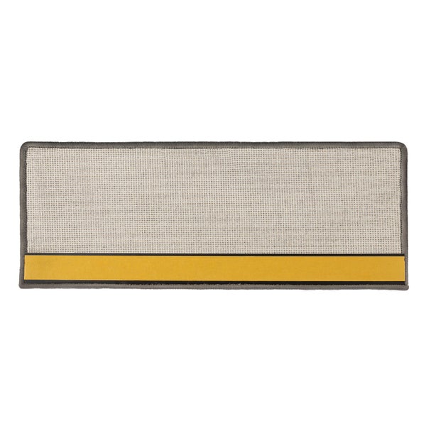 FLOORDIREKT Stufenmatte Sabang - Sisaloptik - Gekettelter Rand & Selbstklebend - Silber - 23,5 x 65cm - Rechteckig
