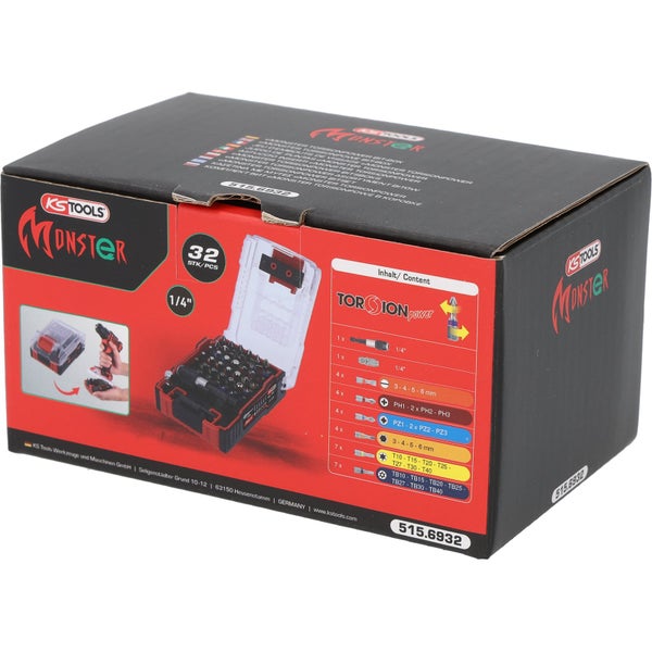 KS Tools Monster Torsions-Bit-Box mit 32 Teilen
