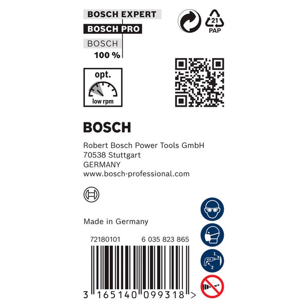 Bosch Experte Produktdetails und Sicherheitsinformationen