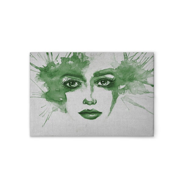 Gemälde einer Frau mit grüner Farbe
