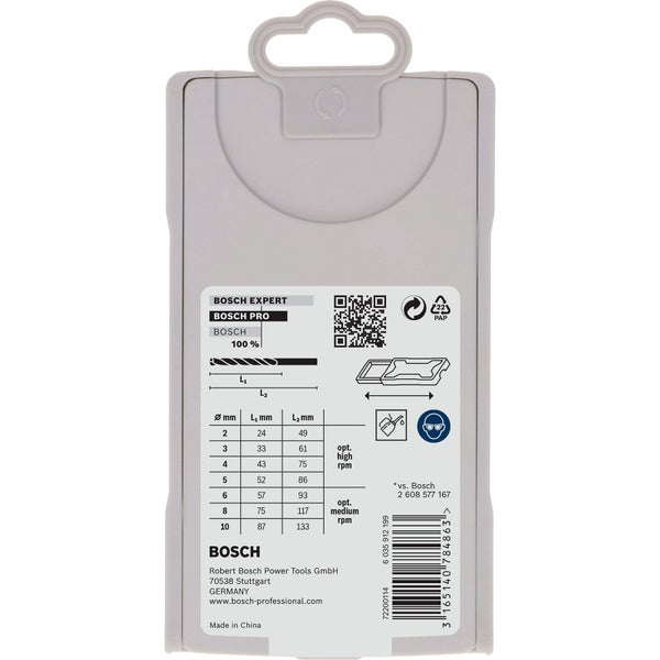 Bosch PRO Stainless Steel HSS-Co Spiralbohrer-Set 7-tlg. - 2608589296