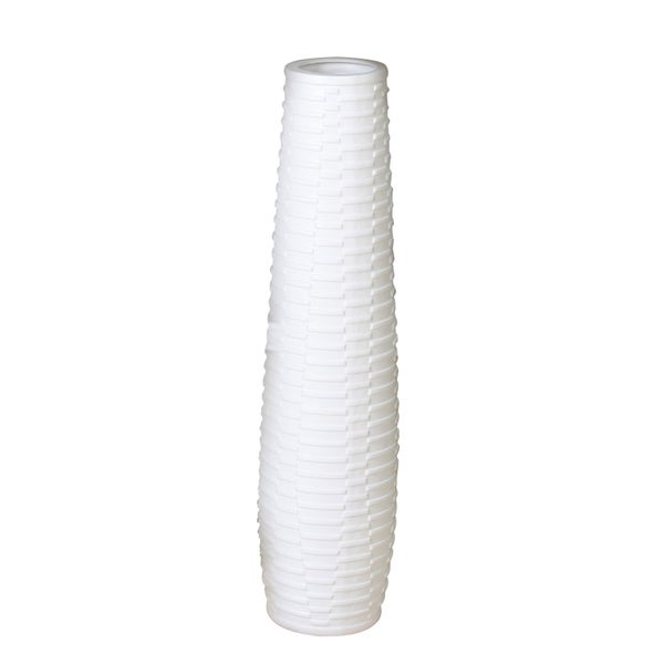 Vase GILDE Höhe 100 cm weiß Keramik