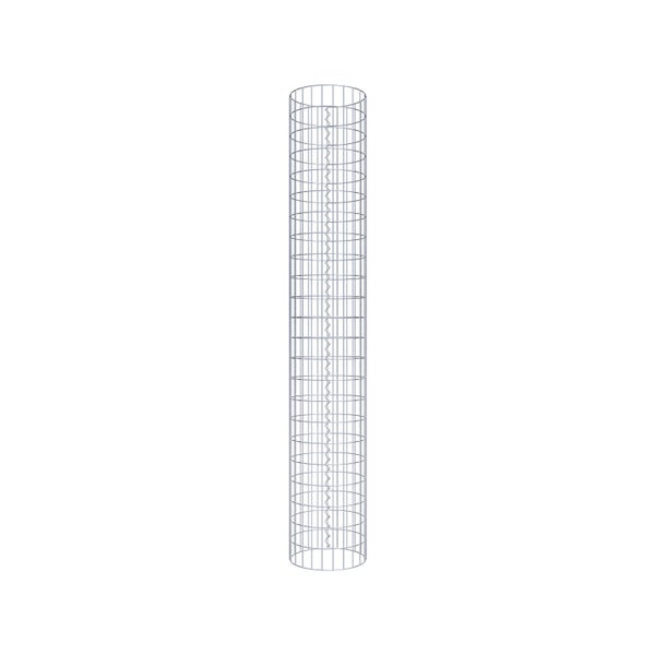 Gabionensäule Durchmesser 37 cm, MW 5 x 10 cm rund - Höhe: 2,30 m