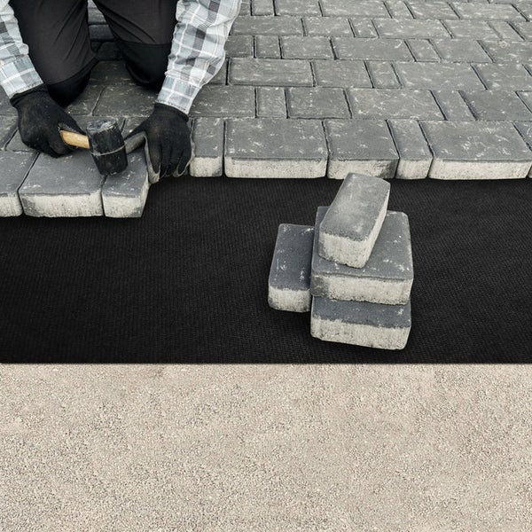 FLOORDIREKT Unkrautvlies Ground Control - Schwarz - Verrottungsfester Unkrautschutz - Rollenware - 50 g/m² - 1,5 x 3,5 m