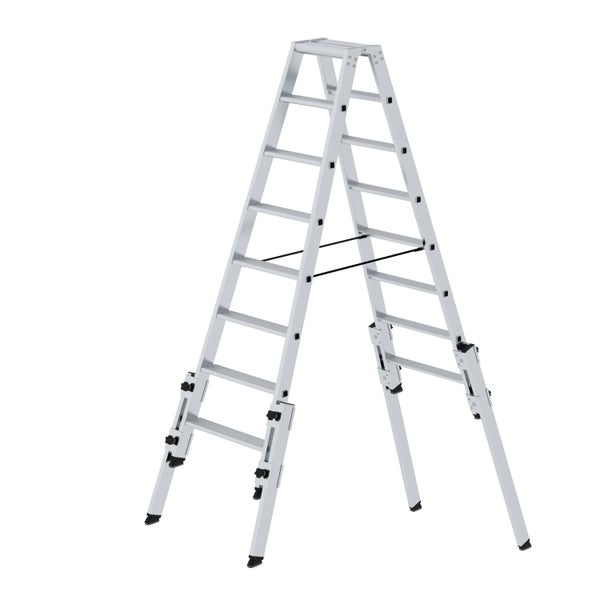 PROREGAL Stufen-Stehleiter Treppengängig 2 x 8 Stufen