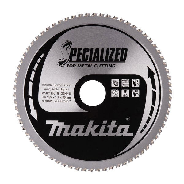 Makita Sägeblatt für Metall, 185 x 1,7 x 30 Millimeter
