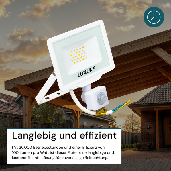 Luxula LED Strahler mit Bewegungsmelder