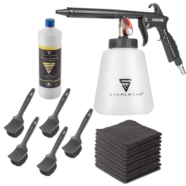 STAHLWERK Druckluft-Reinigungspistole RP-93 ST Set mit 1 Liter Universalreiniger