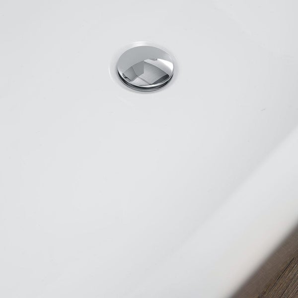 Glänzend weiße 180 cm feistehende Badewanne | Allegra