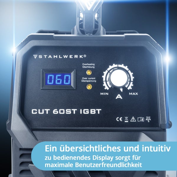 STAHLWERK Plasmaschneider CUT 60 ST IGBT Vollausstattung mit 60 Ampere