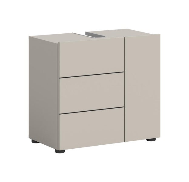 Waschbeckenunterschrank mit drei Schubladen und einer Tür