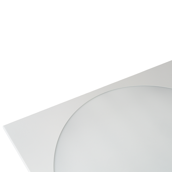 ENOVALITE LUNOS LED Panel 62x62 Rasterdeckenleuchte 30W LED Deckenleuchte 3600lm 4000K Neutralweiß Runder Lichtaustritt