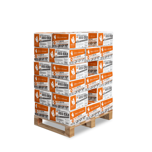 Heizfuxx Nestro Hartholz M 10kg x 30 Karton 300kg Palette Holzbriketts 10 Kg Briketts 10 Kg Holzbriketts Im Karton