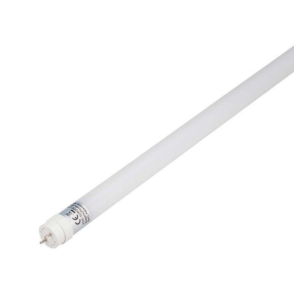 Weiße mattierte LED Röhre mit Stiftsockel.