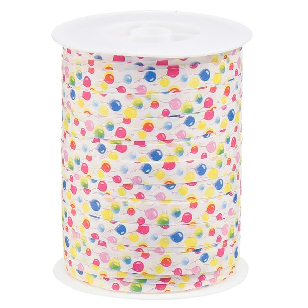 Dekoratives Geschenkband mit Ballondruck auf einer Spule