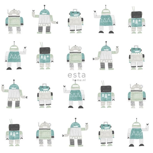 Tapete mit Robotermuster