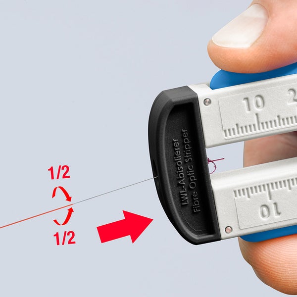 Knipex Abisolierwerkzeug für Glasfaserkabel 190 mm - 1285110SB