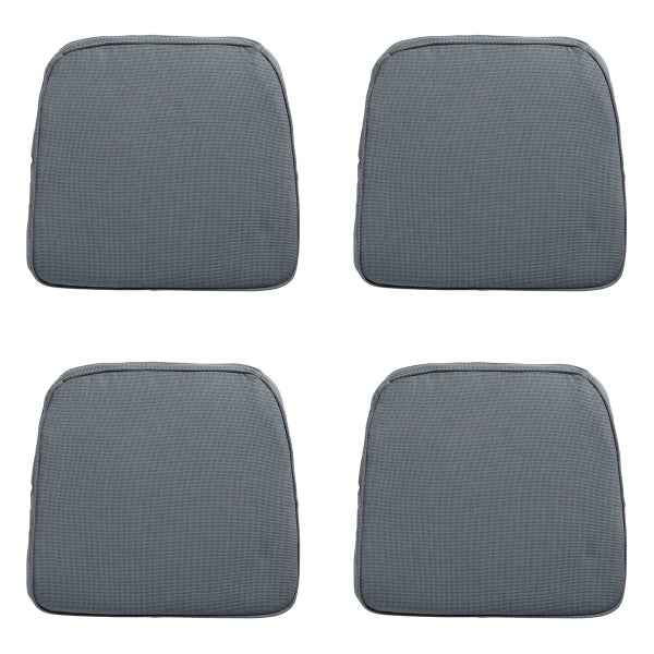 Sitzkissen Wicker Rib grau - ca. 48x48 cm - 4er-Set