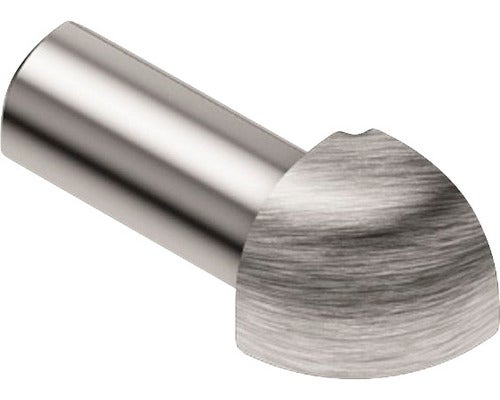 Aussenecke 90° Schlüter-RONDEC-EB/ED, 10mm, Imitat Metall-Druckguss gebürstet, 1 Stück
