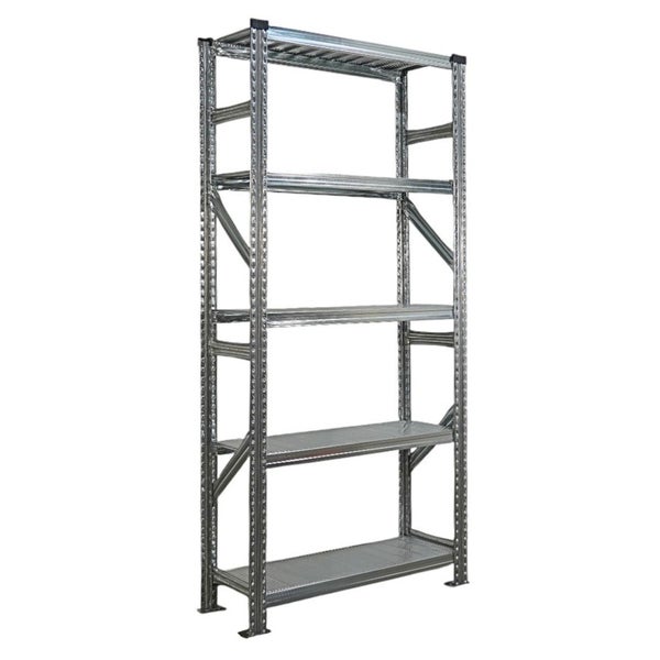 Metallregal mit fünf Regalböden zur Lagerung