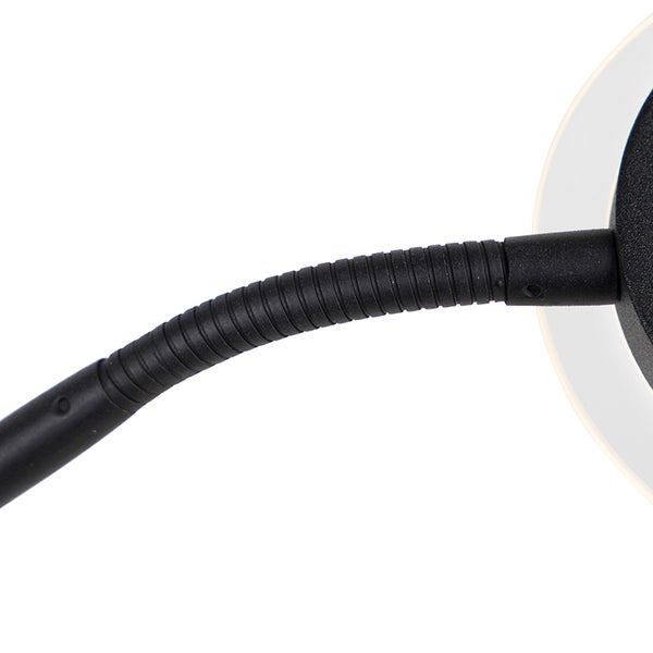 Detailansicht einer Lampe mit flexiblem Arm