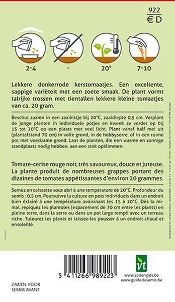 Informationen zu Cherrytomaten-Samen