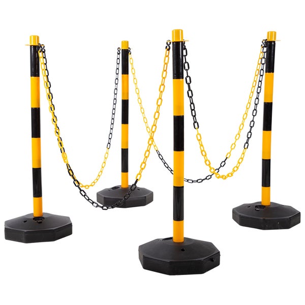 KS TOOLS Absperrpfosten-Satz mit Kette 13tlg. - 117.1550