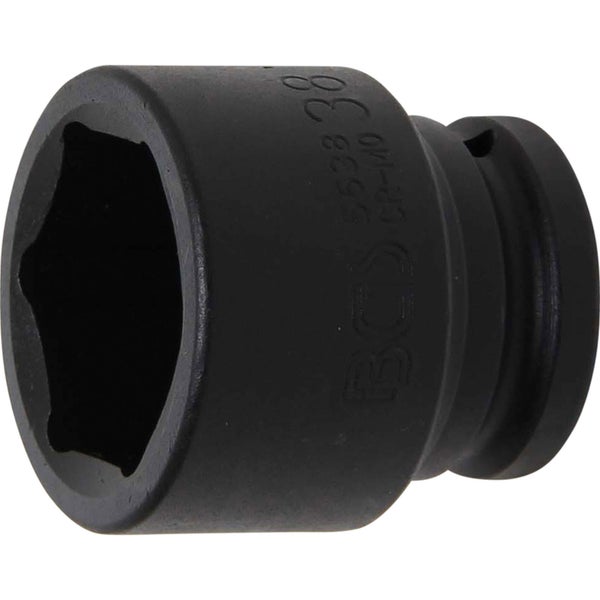 BGS Kraft-Steckschlüssel-Einsatz Sechskant Antrieb Innenvierkant 20 mm (3/4) SW 38 mm - 5638