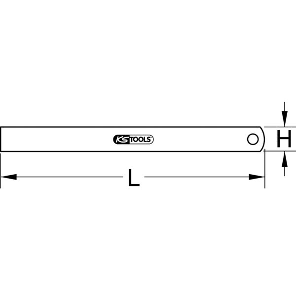 Edelstahl-Lineal mit Millimeter- und Zentimeter-Skala bis 30 cm