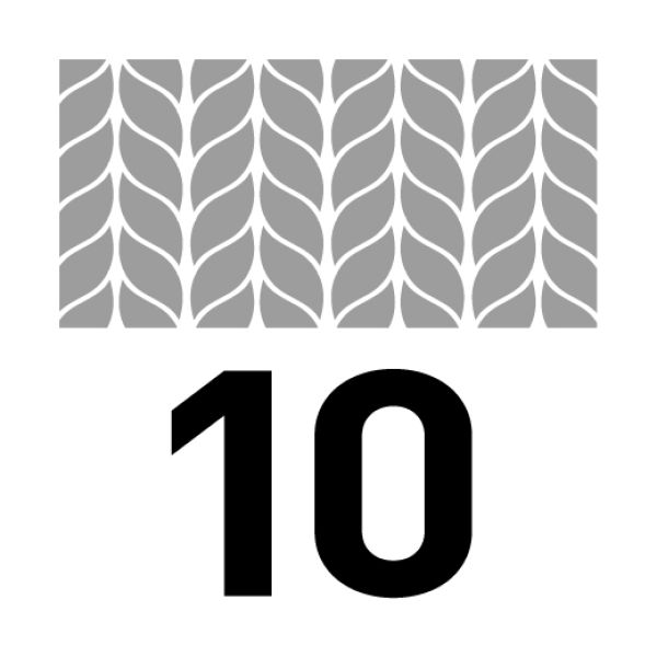 Symbol für 10 Jahre Garantie auf Teppichböden